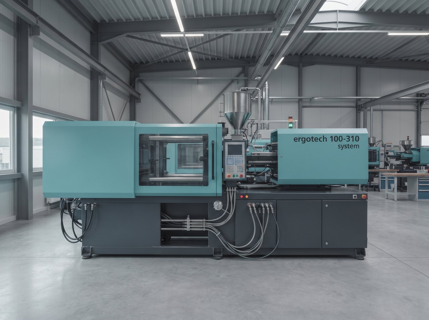 Термопластавтомат Demag ergotech 100-310 — усилие смыкания 100 тонн